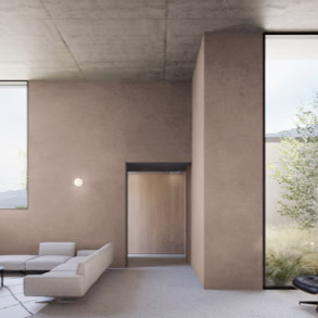 Render interni della casa contemporanea di Schio, progetto strutturale di ORIGINE Ingegenria.